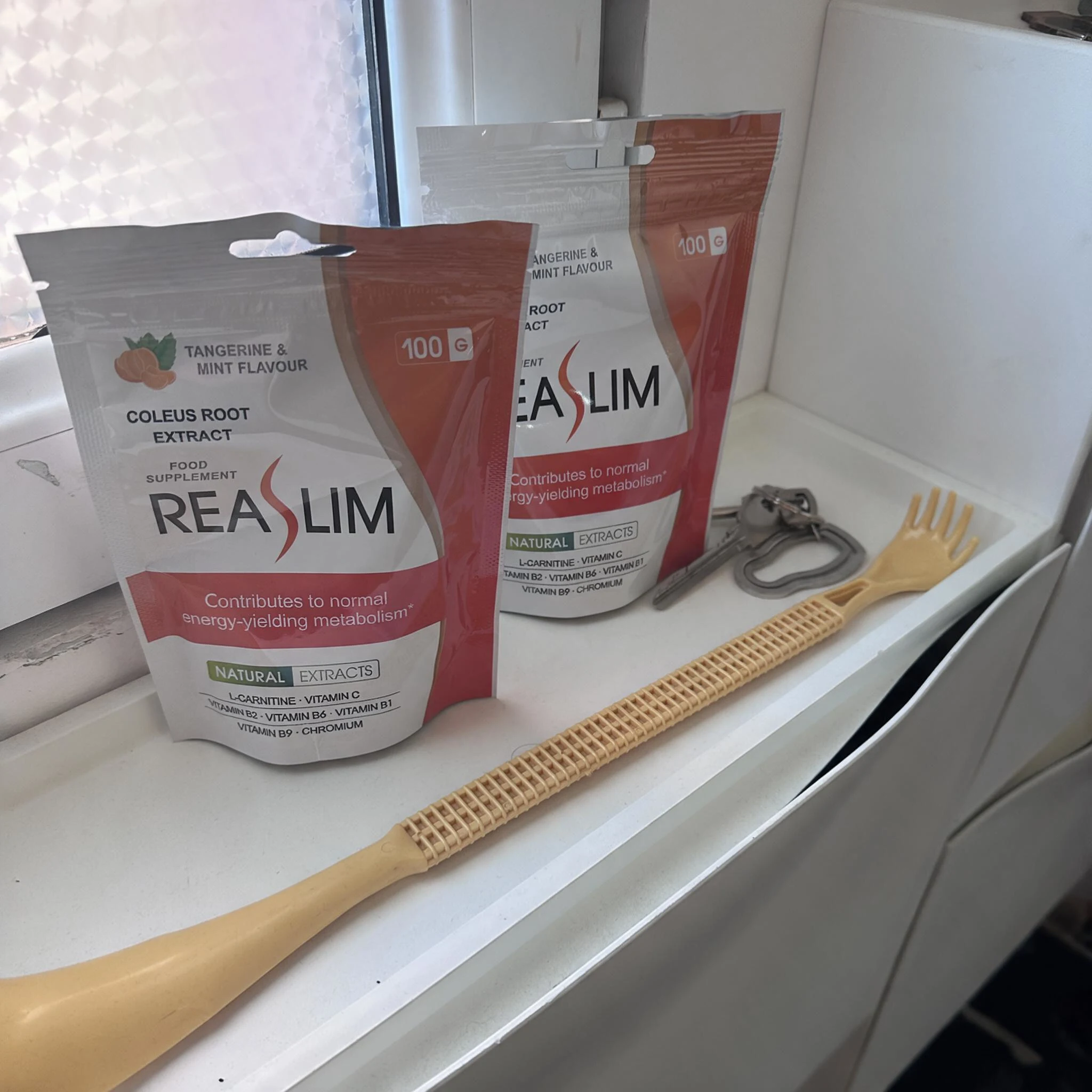 Laura Benítez con su pedido de Reaslim